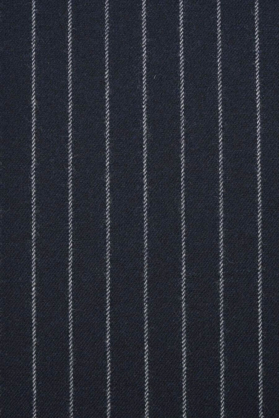 Striped wool fabric - two colors