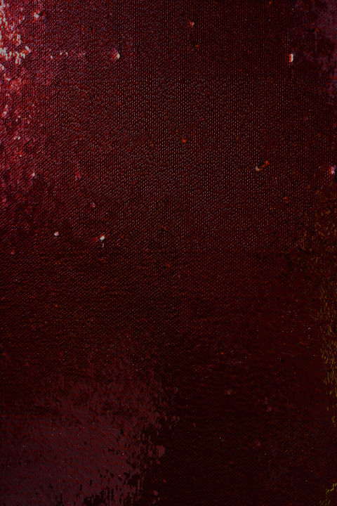 Burgundy shiny sequins COUPON 165 cm