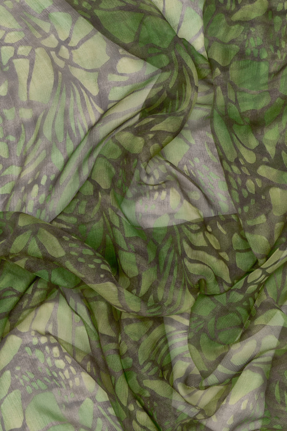 Chiffon Silk Green Stained Glass COUPONS