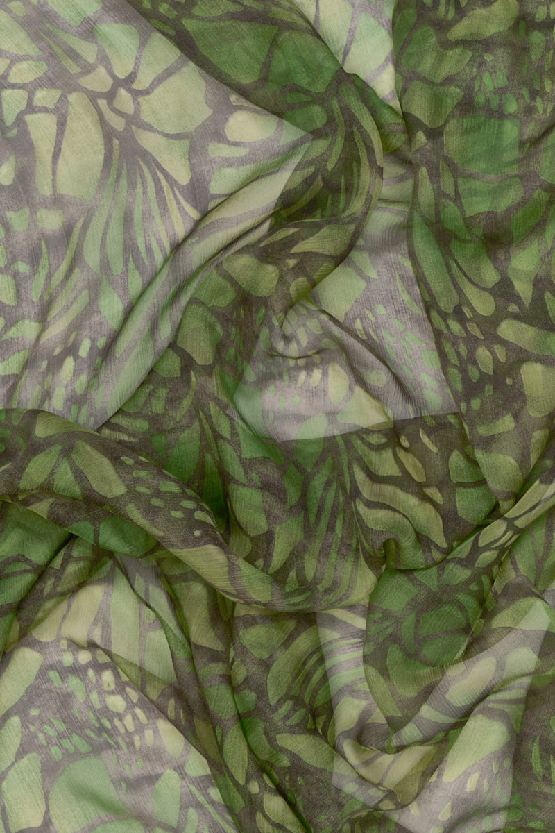 Chiffon Silk Green Stained Glass COUPONS