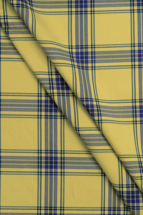 Checkered polyviscose beige