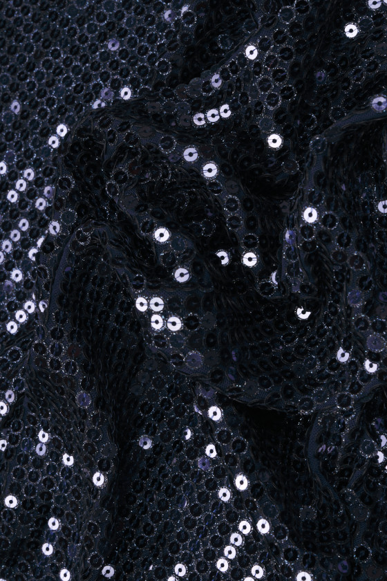 Navy blue sequins COUPON 190cm
