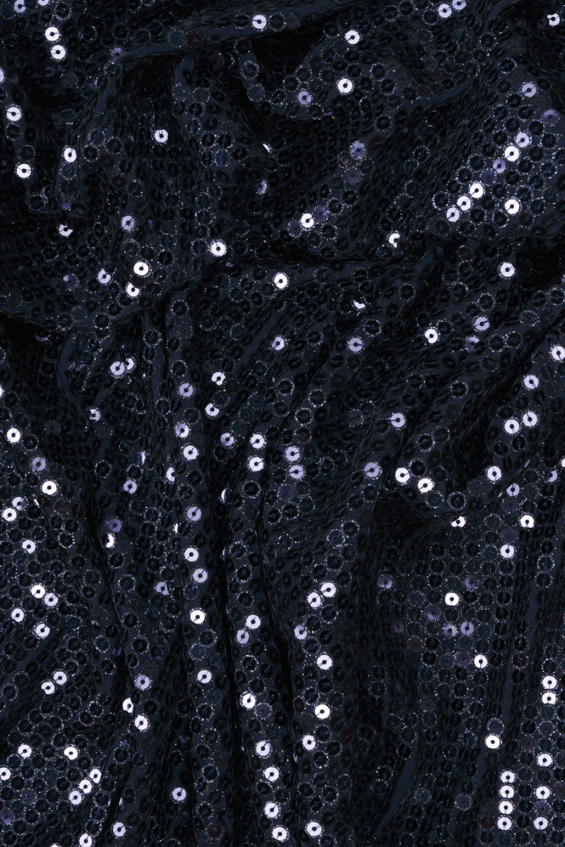 Marineblaue Pailletten COUPON 190cm