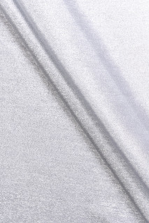 Organza poliestrowa srebrna KUPON 100cm