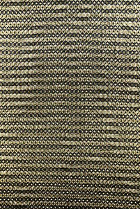 Silk satin hexagon yellow