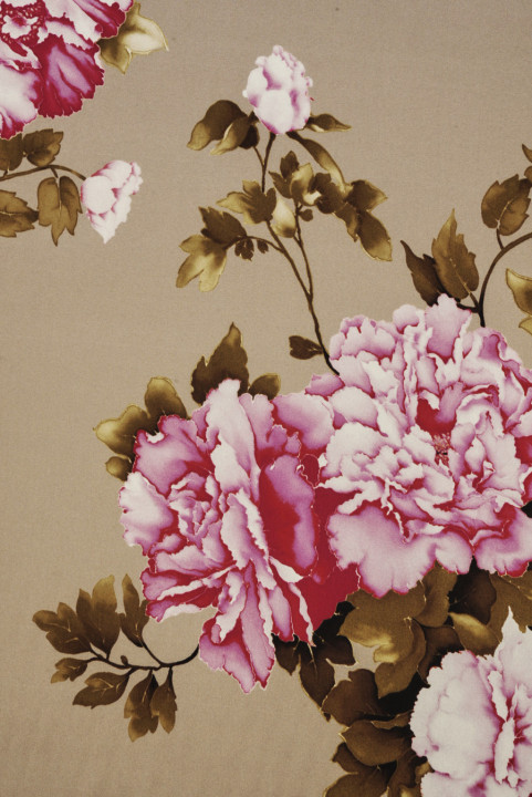 Silk satin pink carnations
