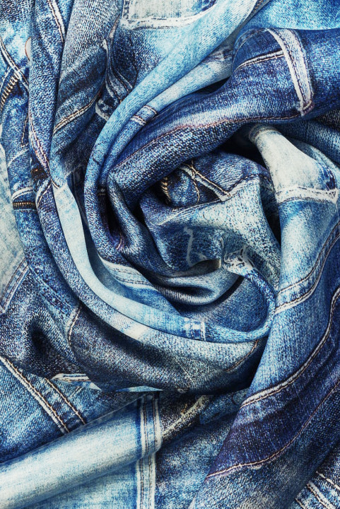 Satin silk jeans