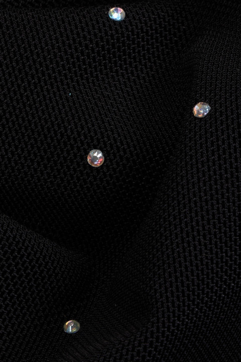 Black and silver mesh