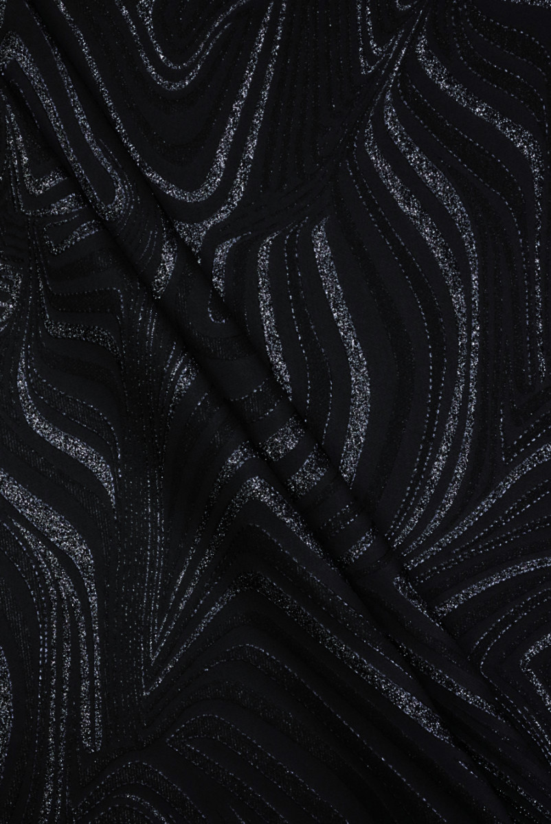 Ondas negras en jacquard