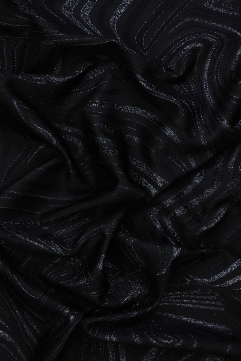Jacquard black waves
