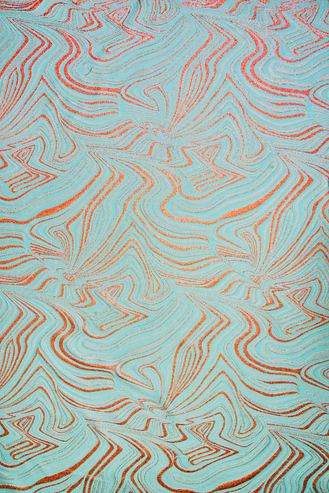 Jacquard copper waves