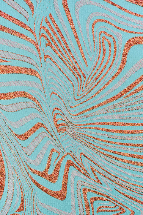 Jacquard copper waves