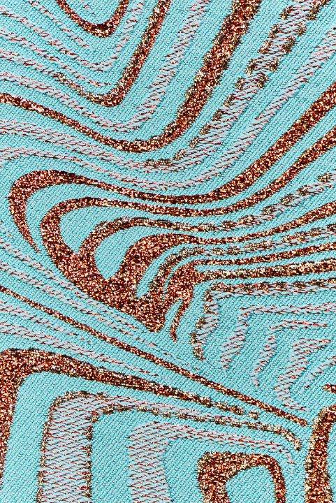 Jacquard koperen golven