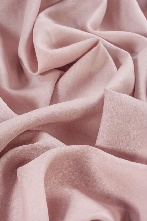 Len naturalny MARIA - brudny róż