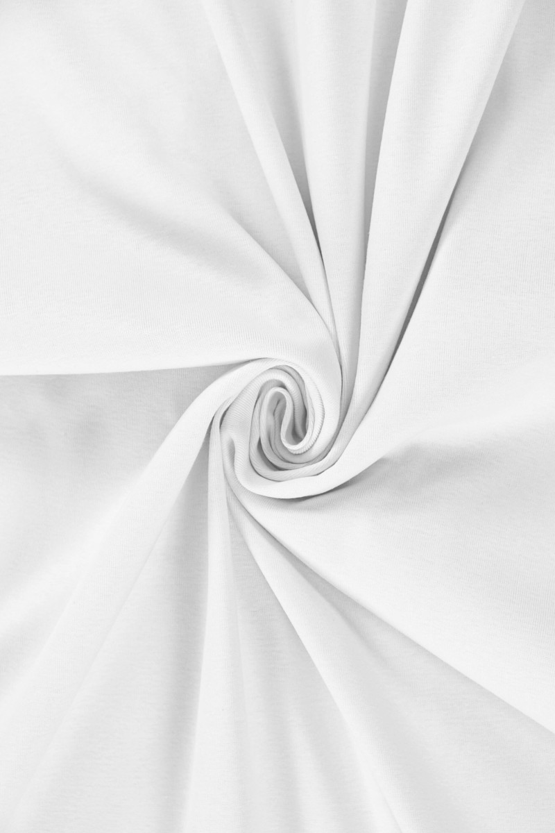 Witte viscose gebreide stof