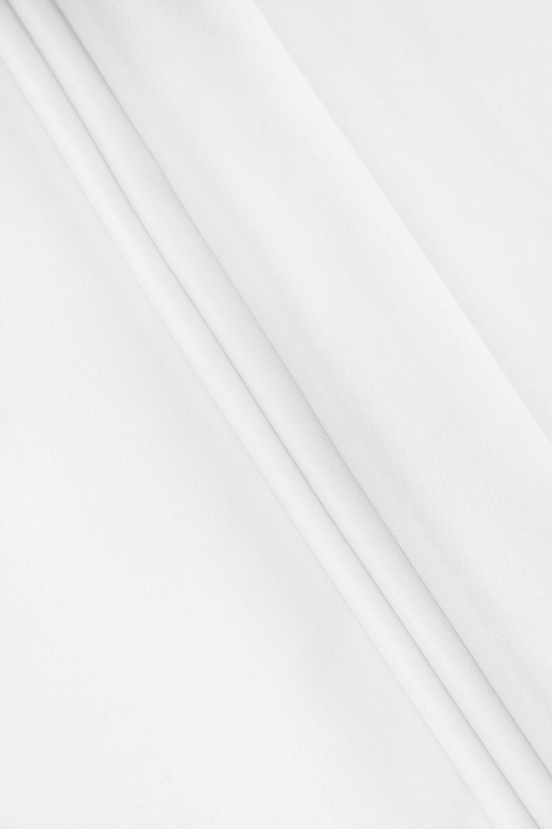 Tissu tricoté en viscose blanc