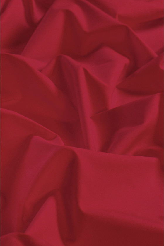 Cotton elastic dark red