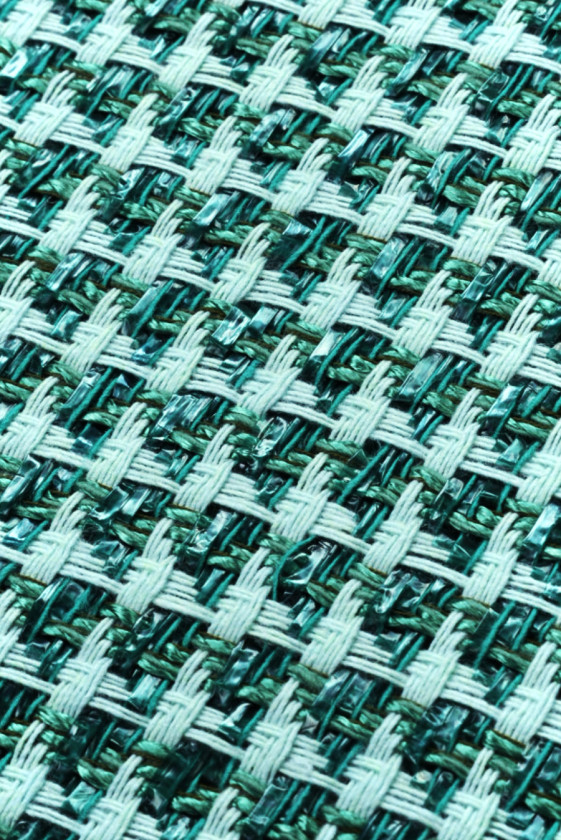 Tela Chanel rafia verde