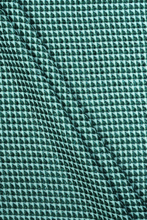 Chanel stof groene raffia