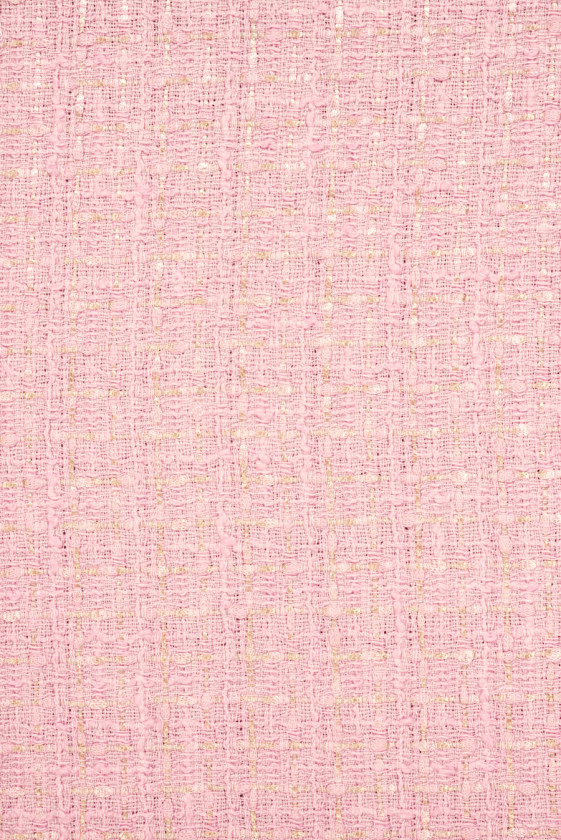 Tkanina typu chanel różowa jasna KUPON 120cm