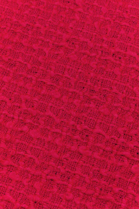Wełna typu chanel boucle malinowa