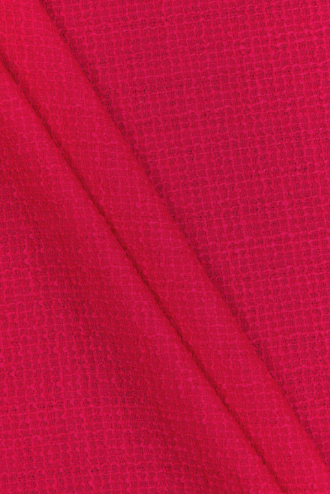 Chanel boucle wool raspberry