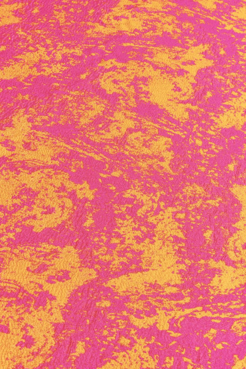Abstract jacquard pink-orange