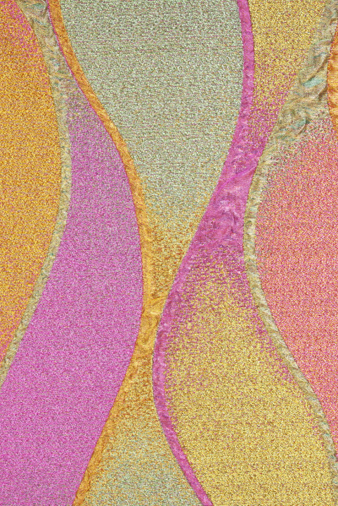 Jacquard farverigt glasmosaikvindue
