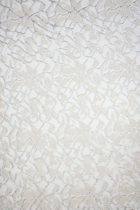 Motivos convexos de jacquard de plata de organza