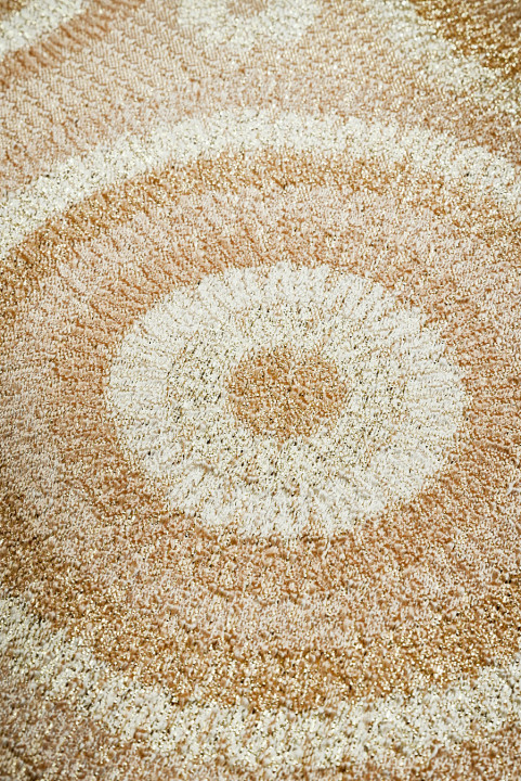 Rosetas de jacquard beige