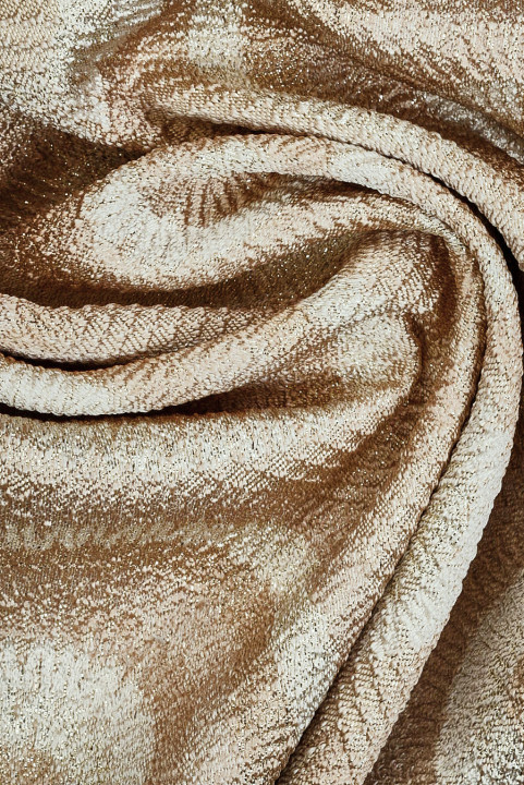 Jacquard beige rosettes