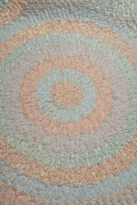 Jacquard pastel rosettes