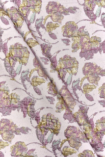 Jacquard pastel embossed flowers