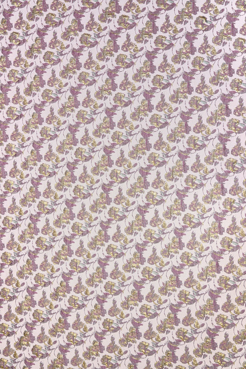 Jacquard pastel bloemen met reliëf