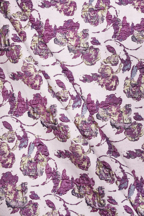 Jacquard purple squeezed flowers