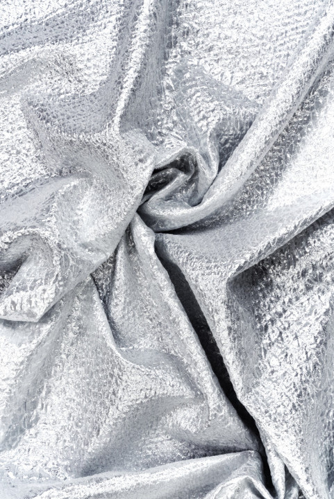 Silver embossed jacquard