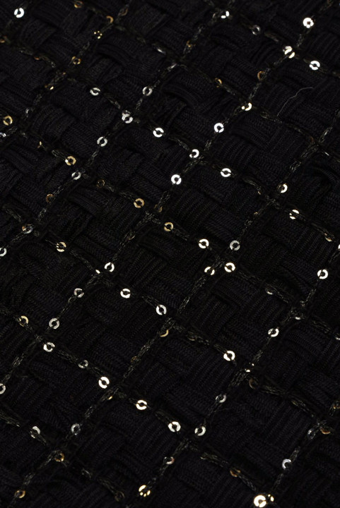 Black Chanel fabric with sequins