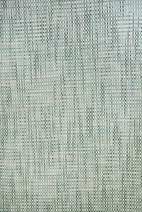 Chanel Écru-Stoff mit Mint und Türkis