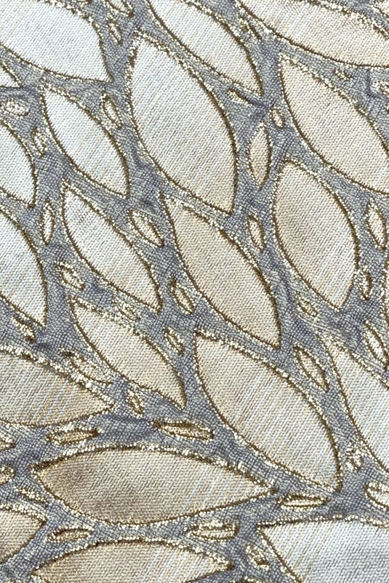 Żakard beżowe liście KUPONY