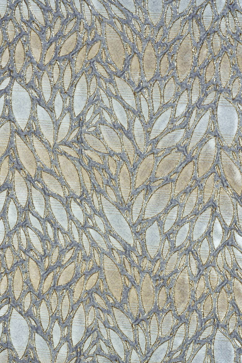 Żakard beżowe liście KUPONY