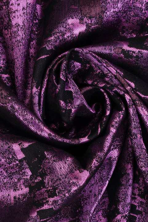 Jacquard géométrie violette