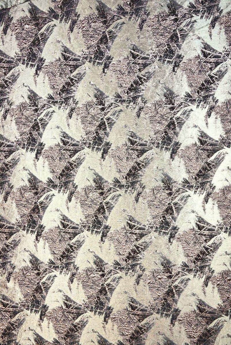 Jacquard grey and graphite with large patterns
