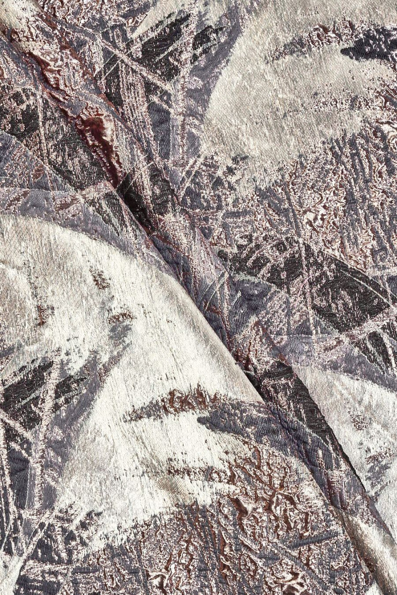 Jacquard grey and graphite with large patterns