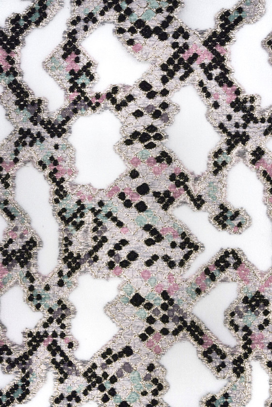 Organza jacquard pastel bubbles