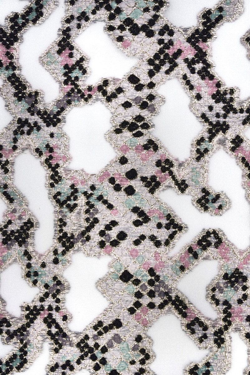 Organza jacquard pasztell buborékok