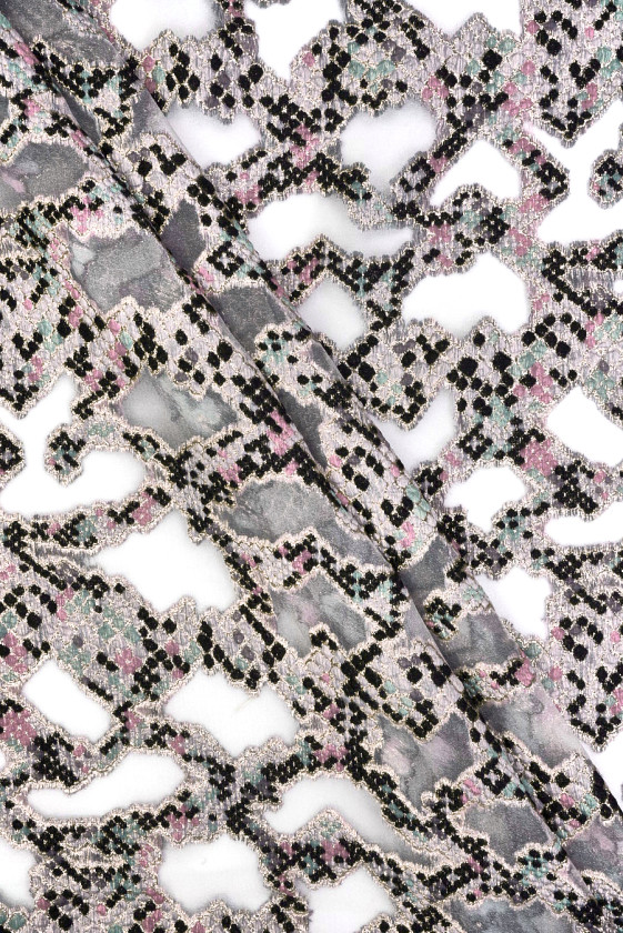 Organza jacquard pasztell...