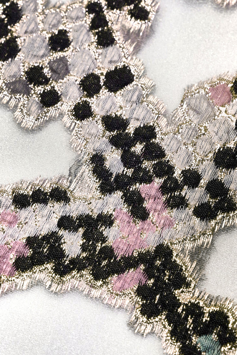 Organza-Jacquard-Pastellblasen