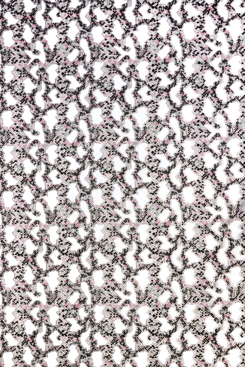 Organza jacquard pasztell buborékok