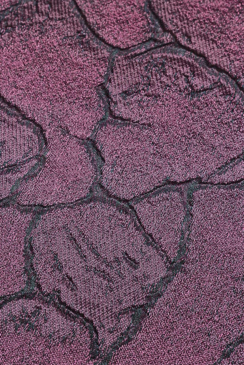 Violeta žakarda organza ar paaugstinātām formām