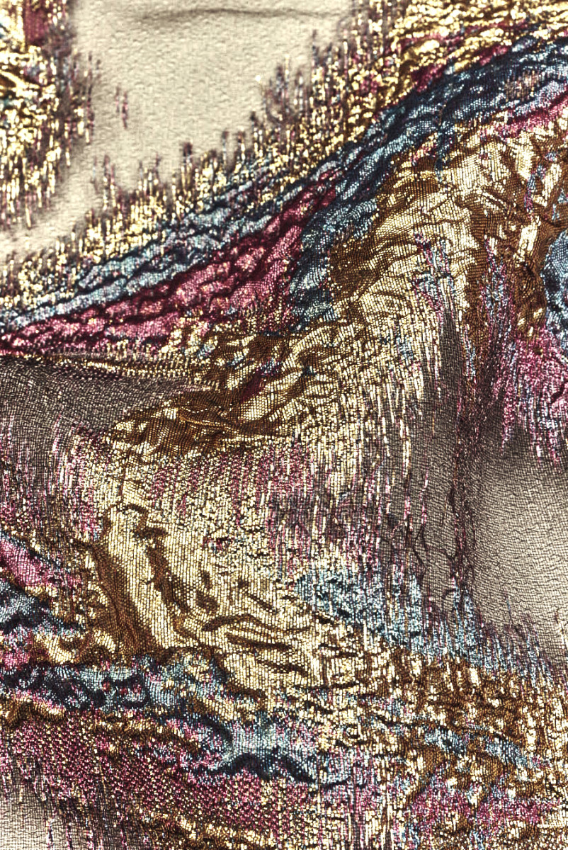 Jacquard organza díszes motívumok